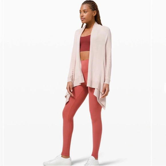 Lululemon Cashlu Wrap Cardigan Sweater in Pink Bliss - Picture 4 of 12